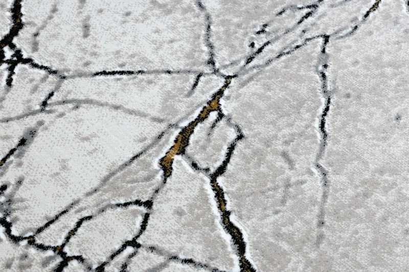 Kusový koberec Gloss 529A 53 3D mramor ivory/beige, 80x150, béžová, kancelária, Dywany Łuszczów