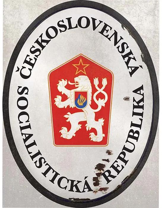 Ceduľa Československá Socialistická Republika
