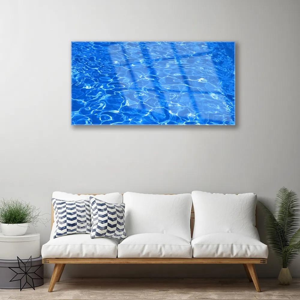 Skleneny obraz Voda umenie 140x70 cm