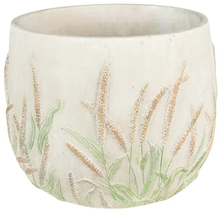 Cementový obal na kvetináč s skorocelom Plantain L - Ø23*18cm