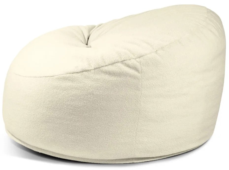 Svetlosivý sedací vak z textílie buklé Om 110 – SLOWDOWN