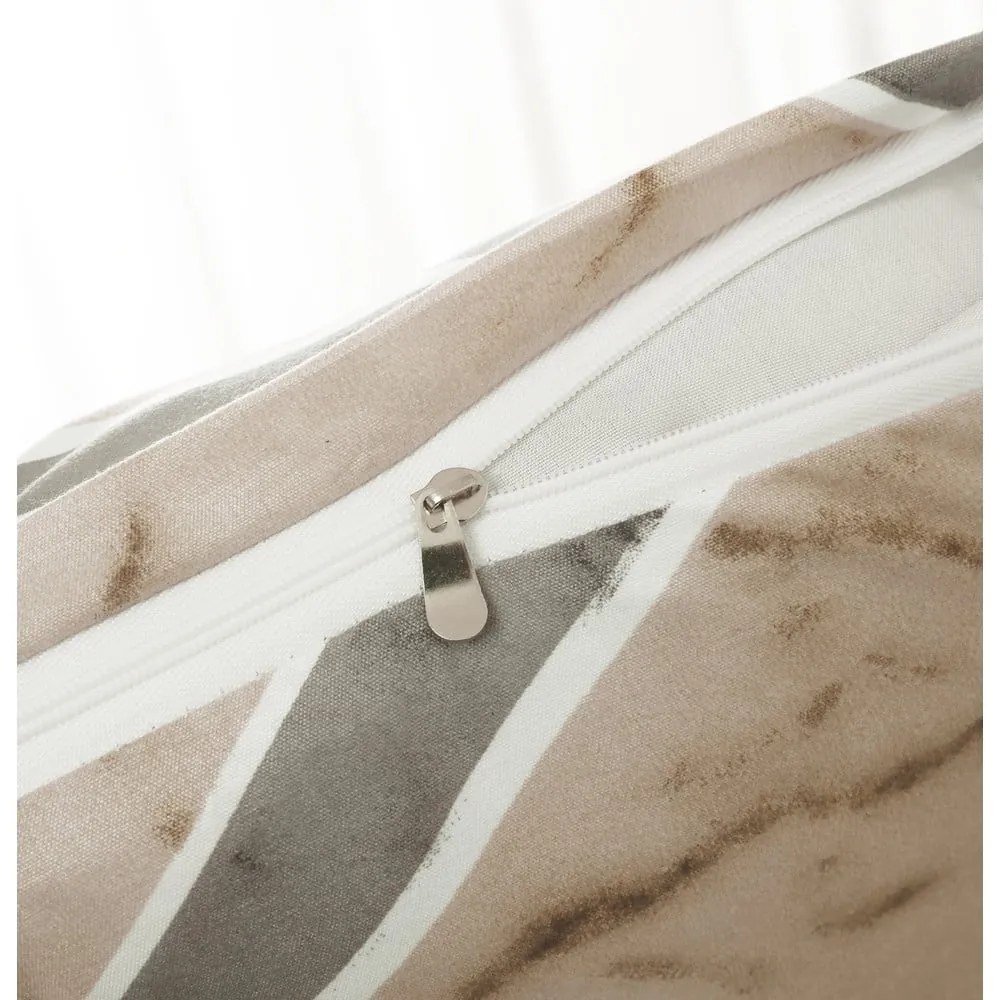 Svetlohnedé 6-dielne obliečky na jednolôžko z mikrosaténu 140x200 cm Marco – My House