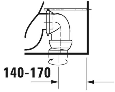 Duravit No.1 - Stojace WC kombi, Rimless, biela 21830900002