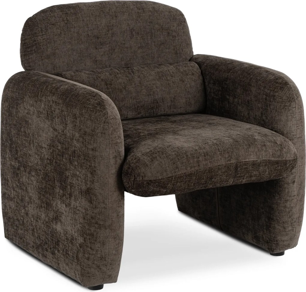 TOGO moderné kreslo, hnedé