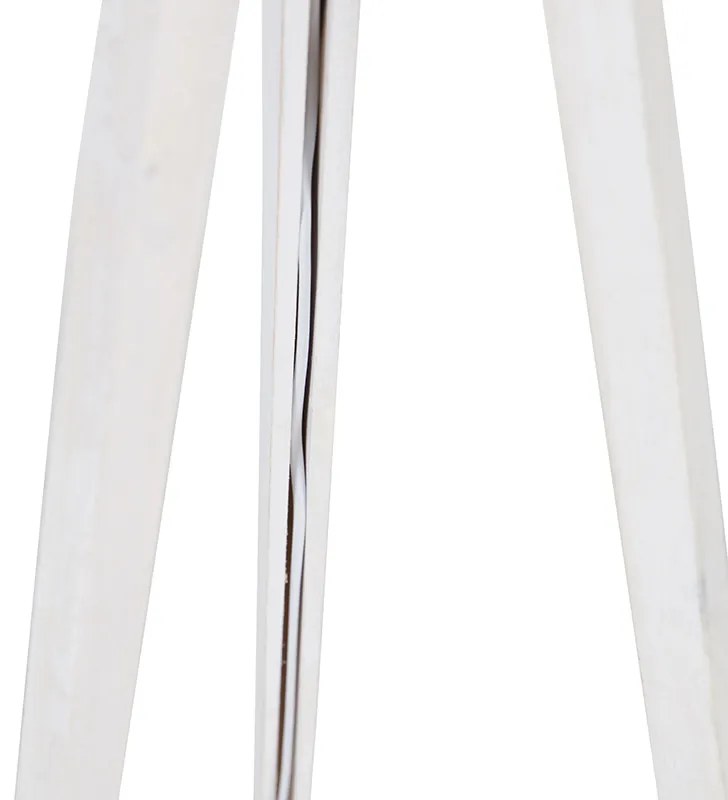 Rustikálna stojaca lampa trojnožka biela - Tripod Classic