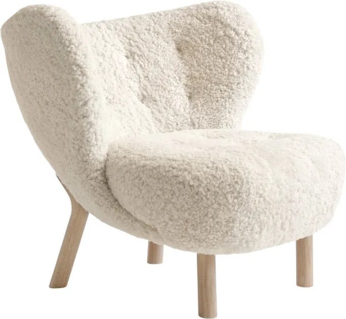 &Tradition Kreslo Little Petra VB1, oak / sheepskin