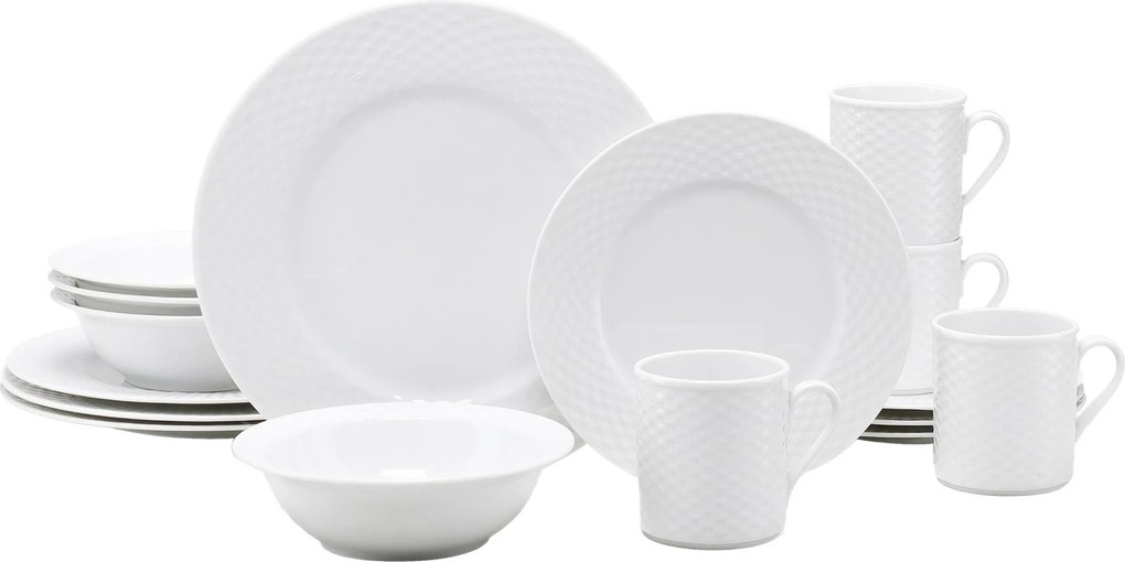 XXXLutz KOMBINOVANÝ SERVIS Polo weiss 16-dielne Creatable - Online Only bytové doplnky - 007768068702