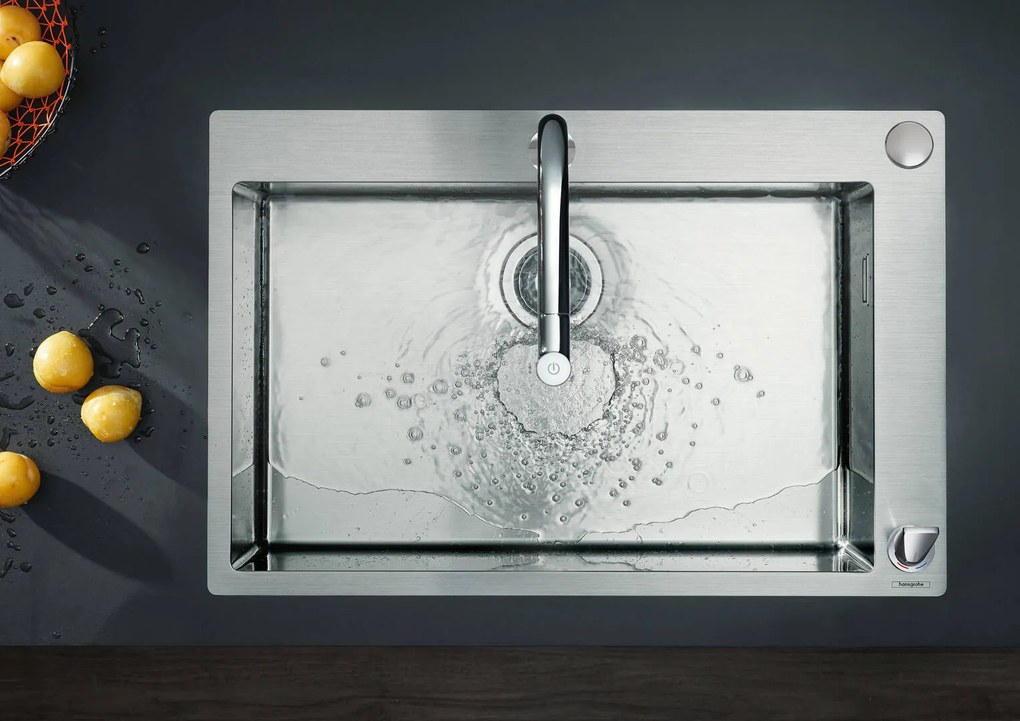 Hansgrohe M71, drezová batéria M7120-H200 s výsuvnou spŕškou, 2-otvorová inštalácia, sBOX, chrómová, HAN-73818000