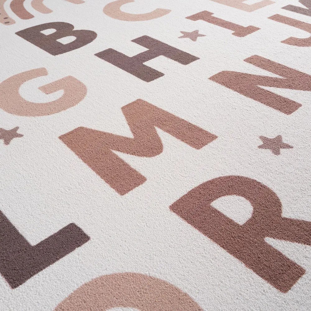 Krémovobiely prateľný detský koberec ø120 cm Coco 1133 – Ayyildiz Carpets
