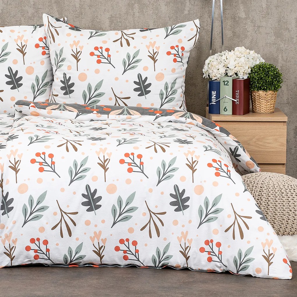 4Home Flanelové obliečky Winter nature, 140 x 220 cm, 70 x 90 cm