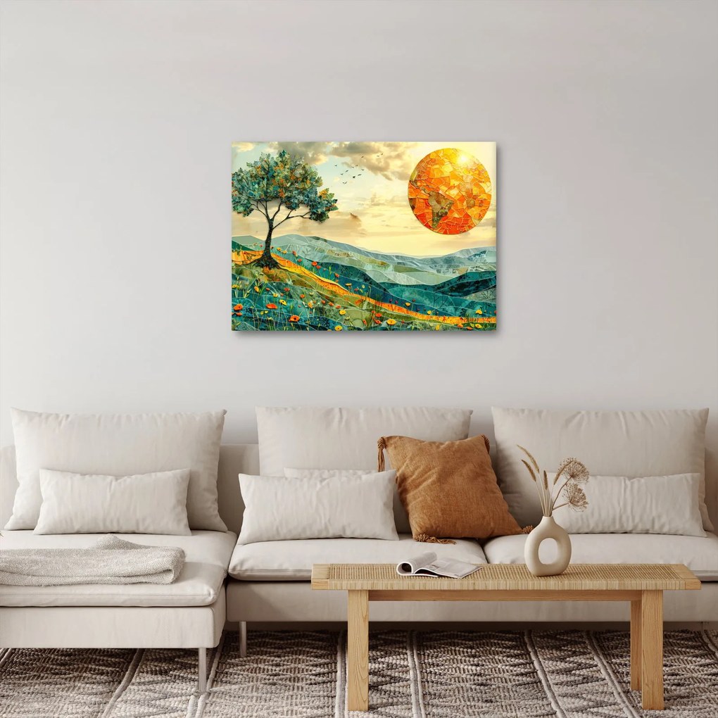 Obraz - Ilustrácia krajiny (70x50 cm)