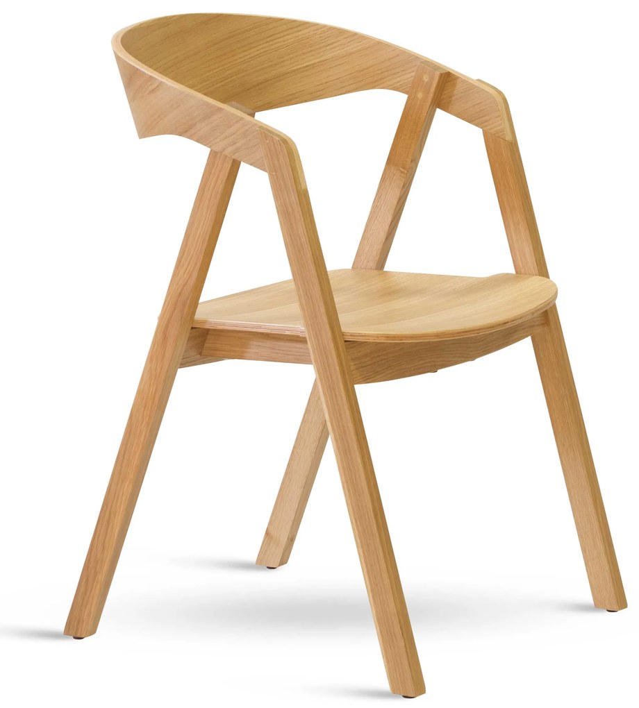 Stima stolička GURU dub s masívnym sedákom