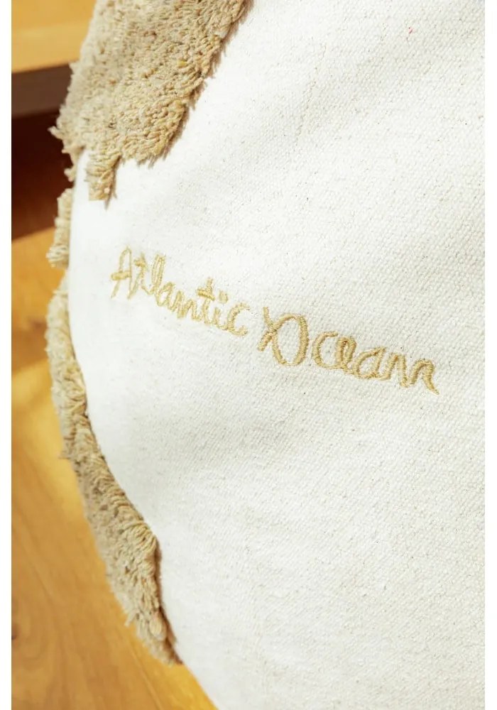 Zelený/krémový detský sedací vak World Map – Lorena Canals