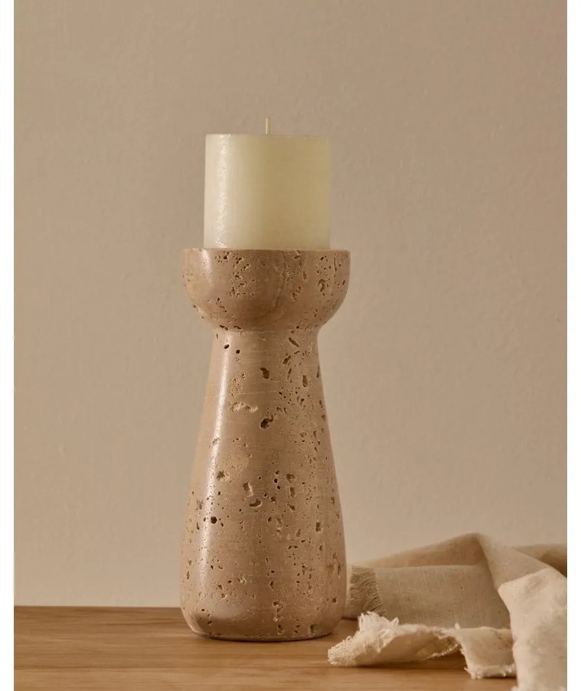 Kamenný svietnik na čajovú sviečku Magan – Kave Home