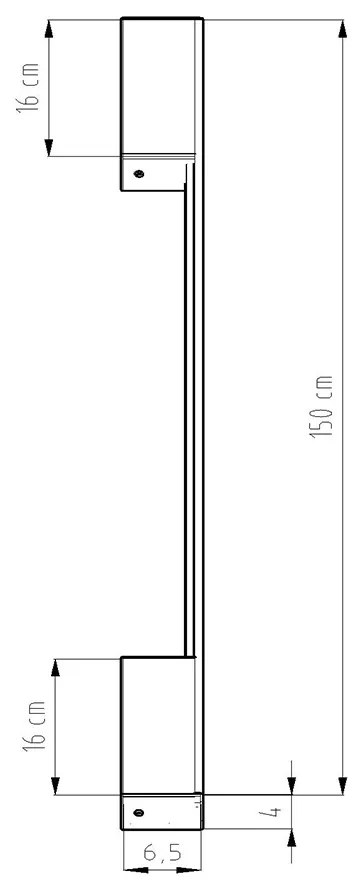 Nástenné LED svietidlo Sappo l, 1x LED 25w, 3000k, b