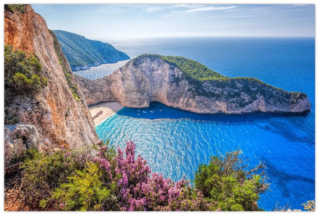 Obraz - Pláž Navagio, Grécko (90x60 cm)