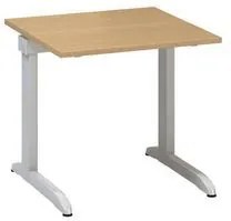 Kancelársky stôl Alfa 300, 80 x 80 x 74,2 cm, rovné vyhotovenie, dezén buk