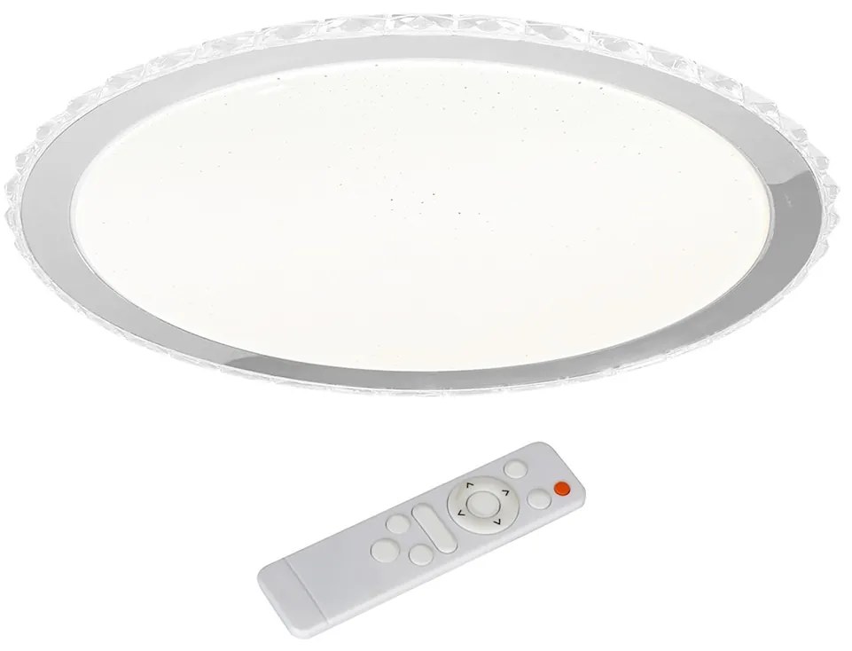 Stropné LED svietidlo Layla, 1x LED 50w, 3000-6000k, w/ch, s ovládačom