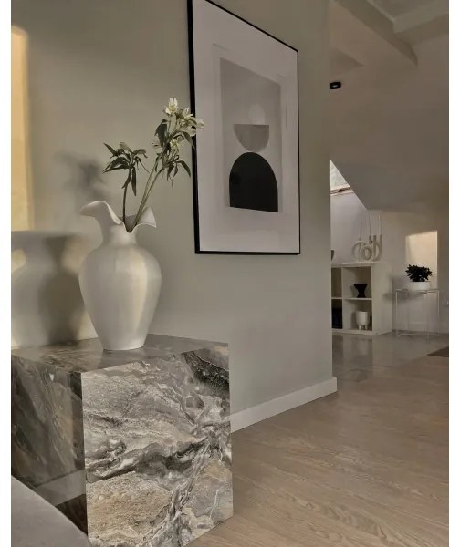 Keramická váza 41,5x23 cm biela