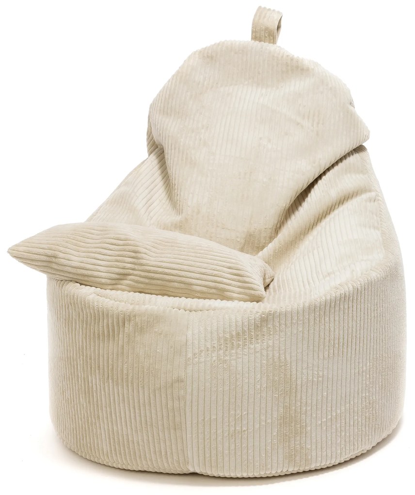 INTERMEDIC SK Kreslo Yoko Velvet – manšestrové kreslo s vankúšom, 75x70x30 cm Farba: SZ03 - béžová