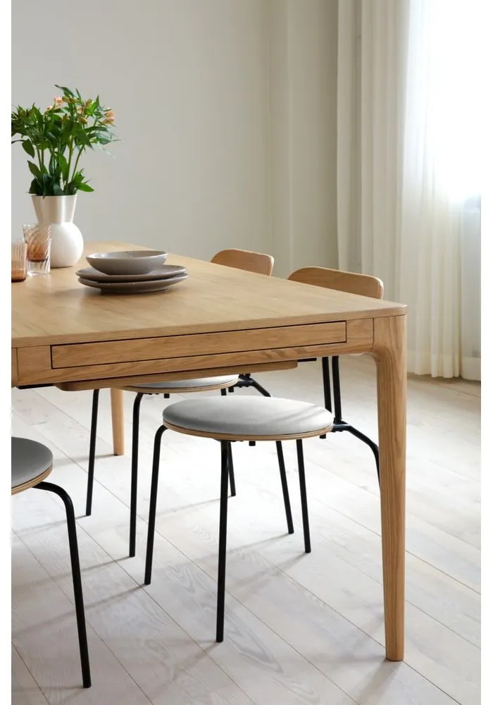 Jedálenská stolička v krémovo-zlatej farbe Curious - UMAGE