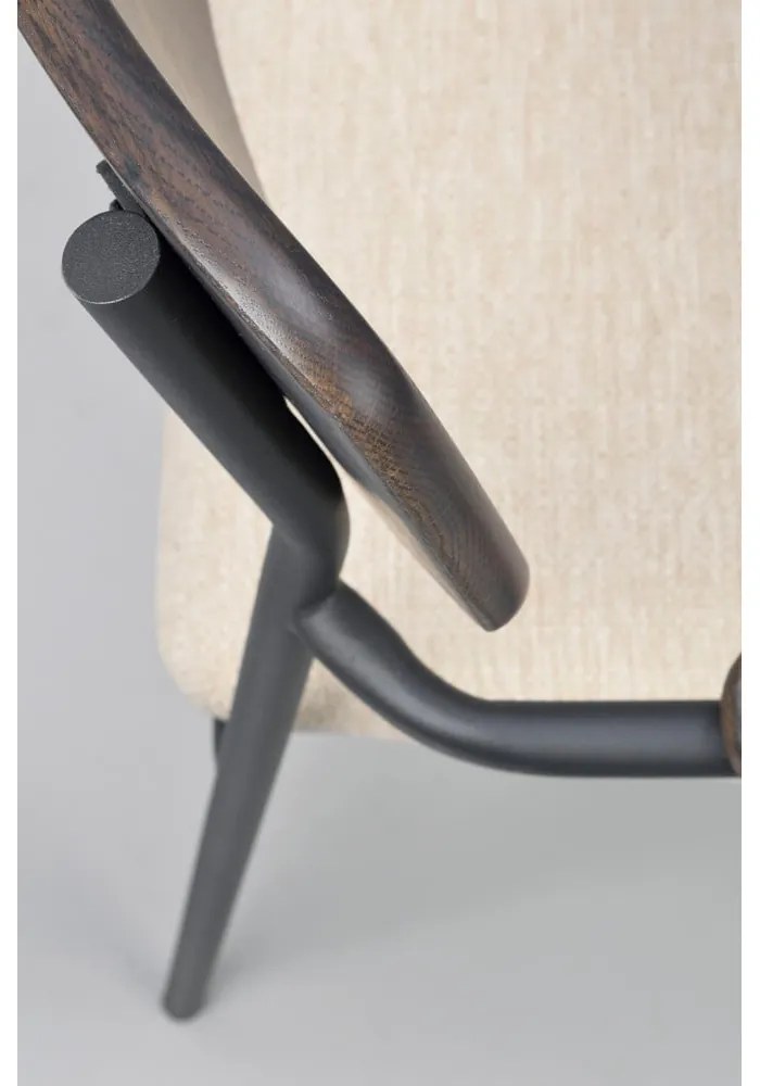 Krémovo-tmavohnedé jedálenské stoličky v súprave 2 ks Maymont – Rowico