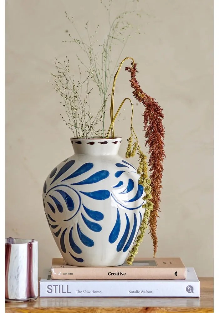 Krémová váza z kameniny (výška 24 cm) Heikki – Bloomingville