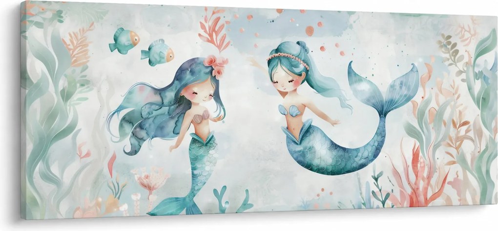 Obraz - Morské panny (120x50 cm)