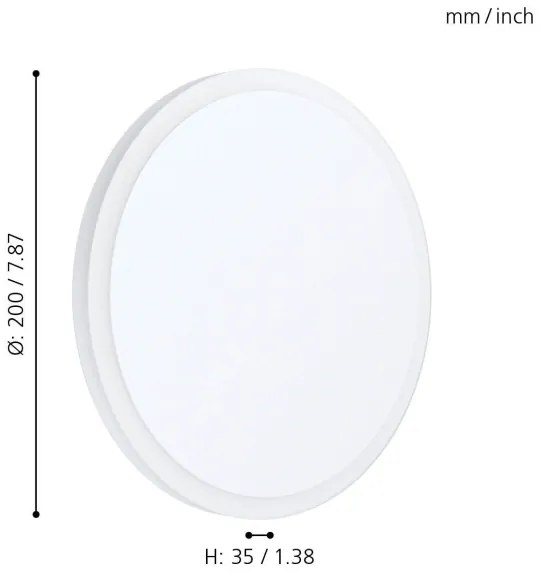 Eglo 98656 - LED Stropné svietidlo MONGODIO 1 LED/8,6W/230V