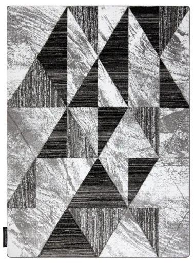 styldomova Moderný koberec alter Nano sivé trojuholníky