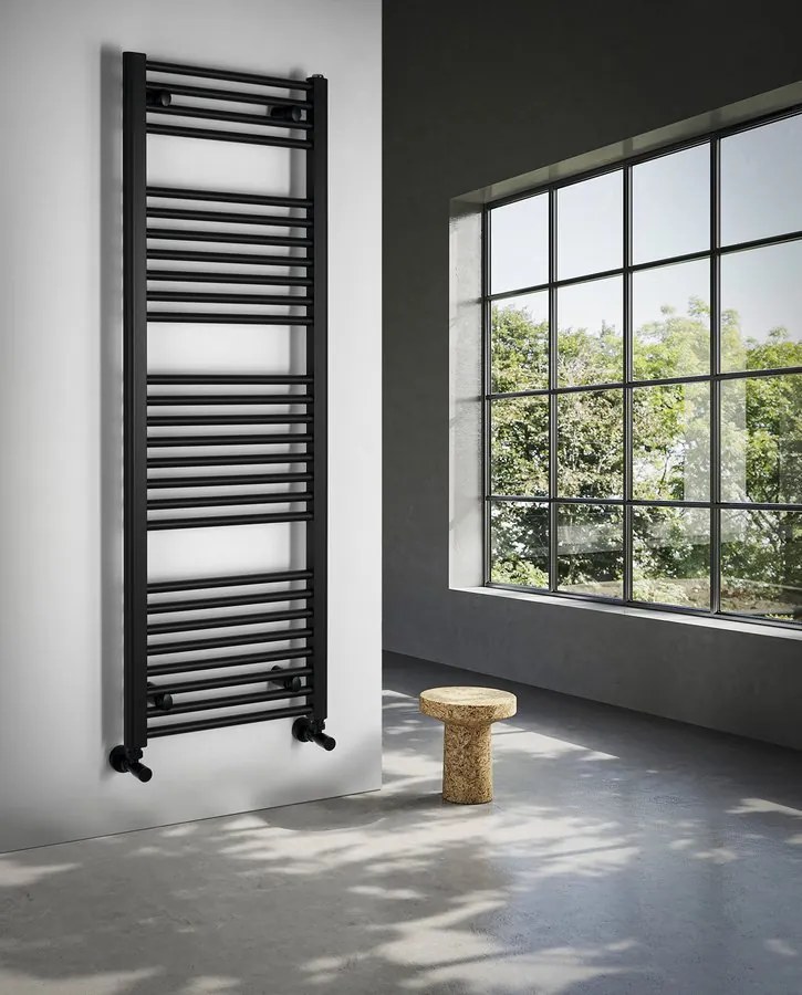 Aqualine Aqualine, DIRECT vykurovacie teleso s bočným pripojením 450x1320 mm, čierna matná, ILR34B