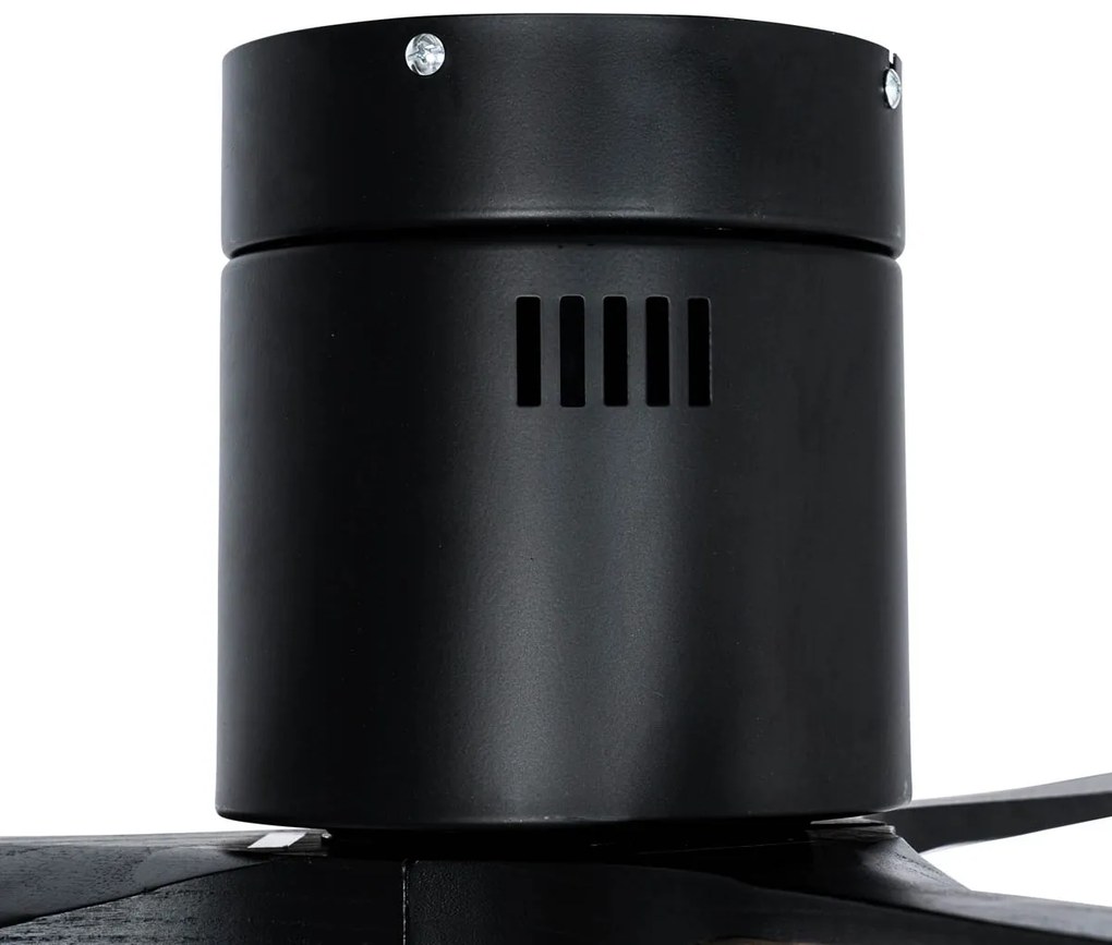 Inteligentný stropný ventilátor čierny 132 cm vrátane LED stmievateľný s diaľkovým ovládaním - Sofia