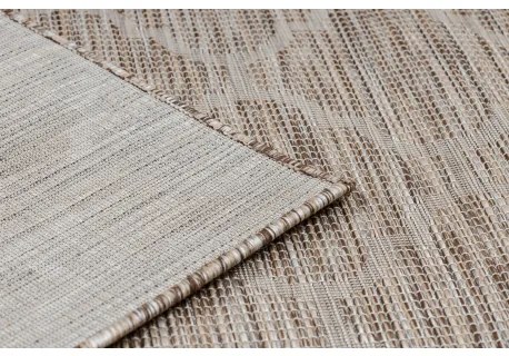 Koberec SISAL PATIO 3069 Marocká mriežka ploché tkanie - prirodzené, béžová Veľkosť: 136x190 cm