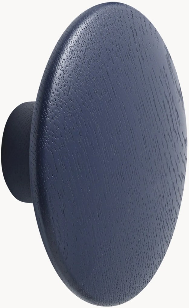 Nástenný háčik z dubového dreva Dots, Ø 13 cm