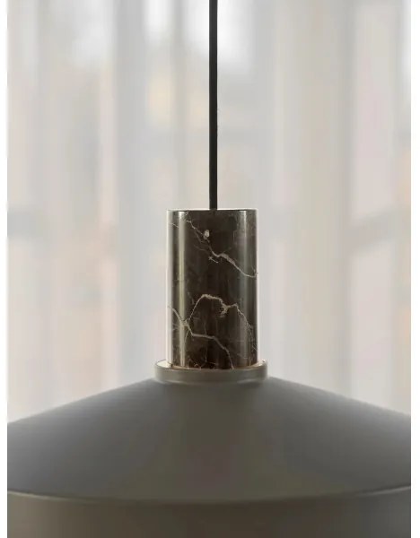 Nordlux - Luster na lanku ELVAS 1xE27/60W/230V pr. 37,5 cm hnedá