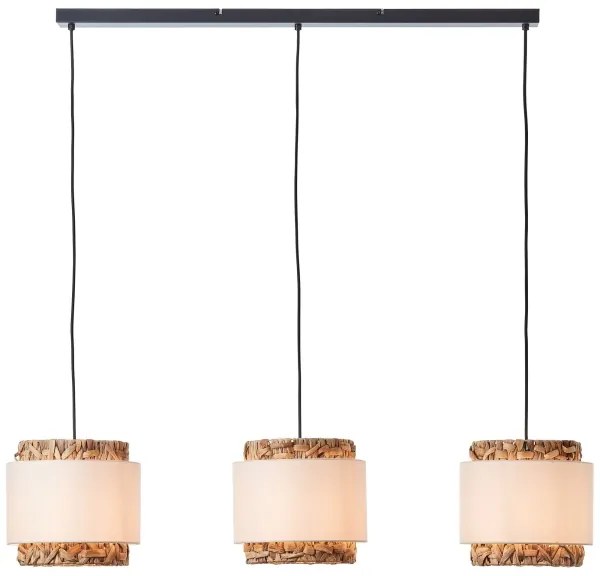 Brilliant - Luster na lanku WATERLILLY 3xE27/60W/230V krémová