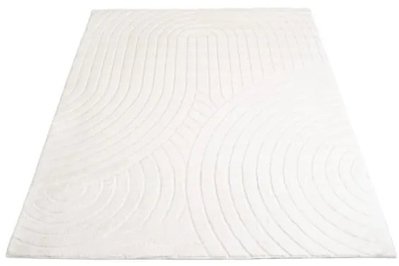 Koberec WAVES 501 biely / slonia kosť