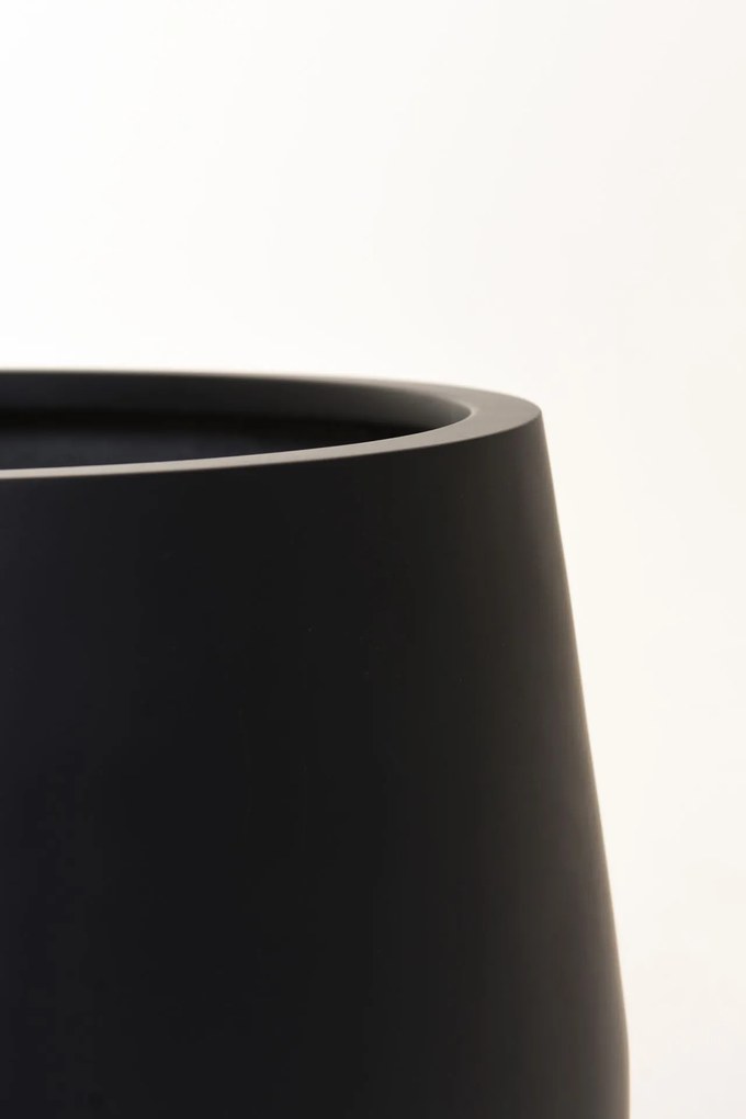 Kvetináč GIRAR, sklolaminát, výška 37 cm, antracit