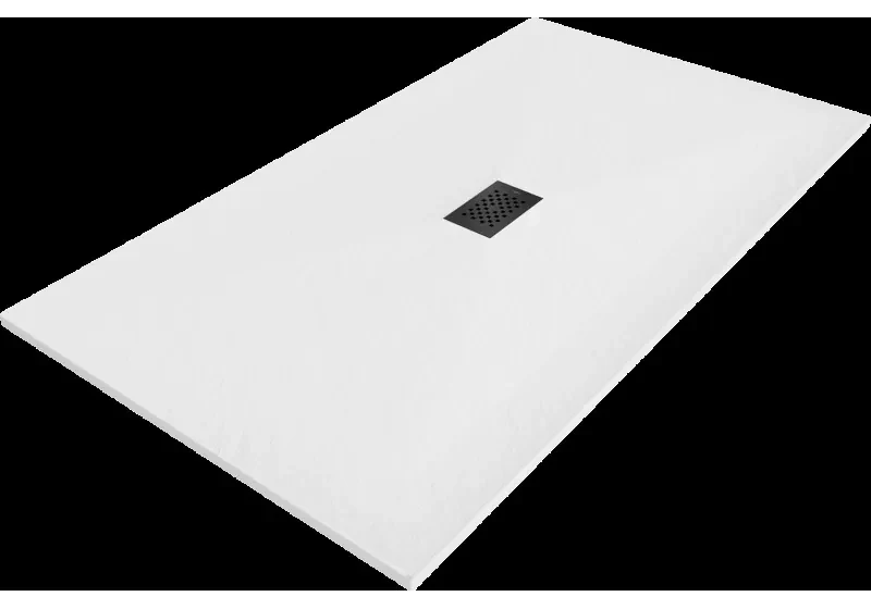 Mexen Hugo obdĺžnikový sprchový žľab SMC 170 x 100 cm, biely, kryt čierny - 42101017-B