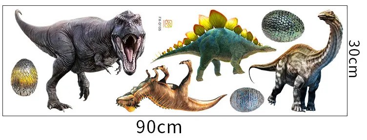 Samolepka na stenu "Dinosaury 7" 98x50cm