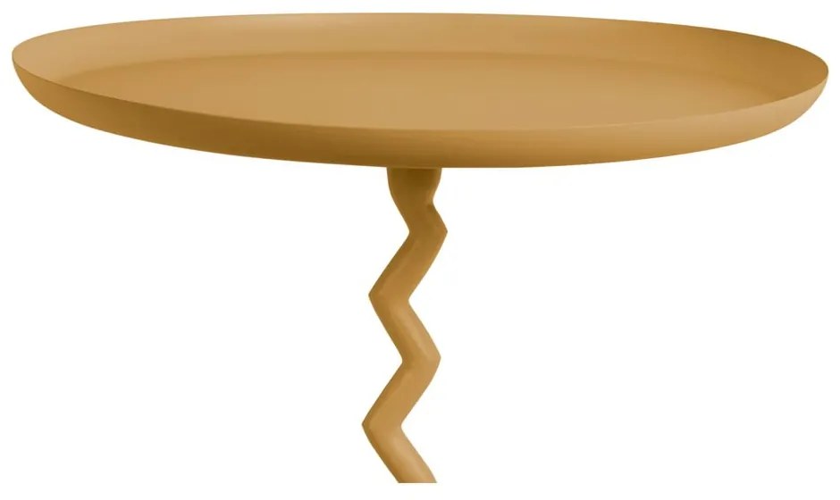 Kovový okrúhly odkladací stolík ø 40 cm Zig Zag – Leitmotiv