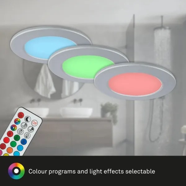 Briloner - SADA 3x LED Stmievateľné kúpeľňové svietidlo LED/4,8W/230V IP65