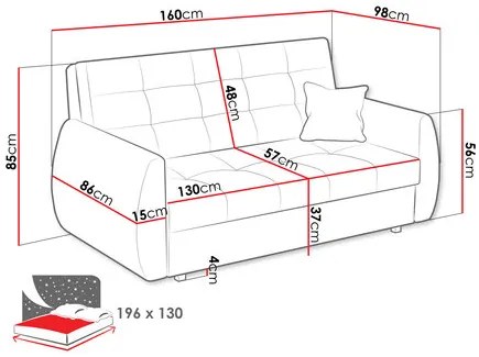 Rozkladacia pohovka Carivia Art III (svetlohnedá) (s úl. priestorom). Vlastná spoľahlivá doprava až k Vám domov. 1105440