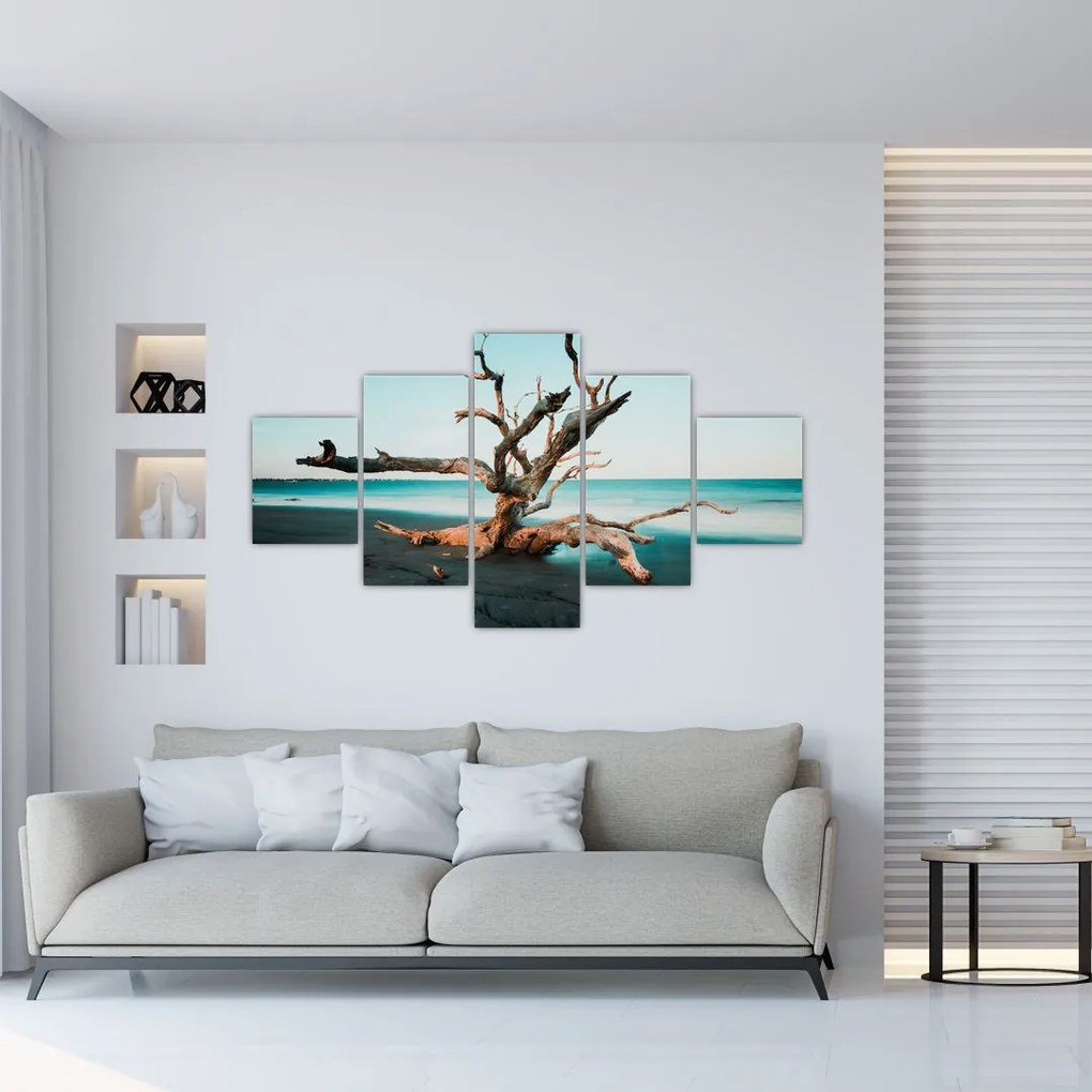Obraz - Vyplavenie na pláži (125x70 cm), 40 ďalších rozmerov