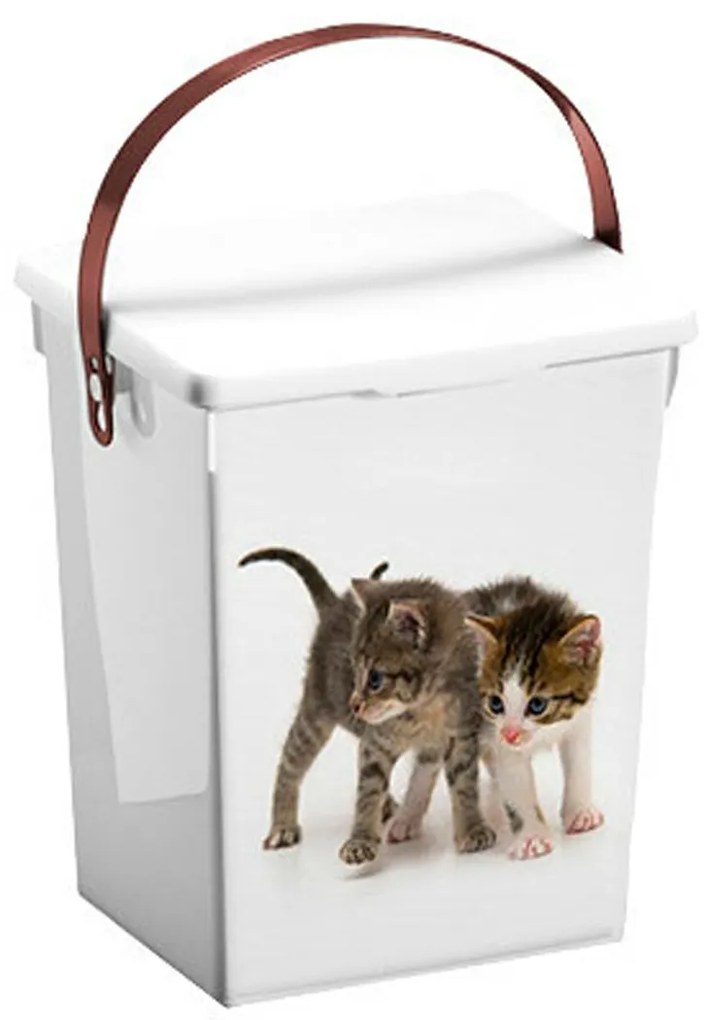 Úložný box Cat, 18x23,5x16,5 cm, biela