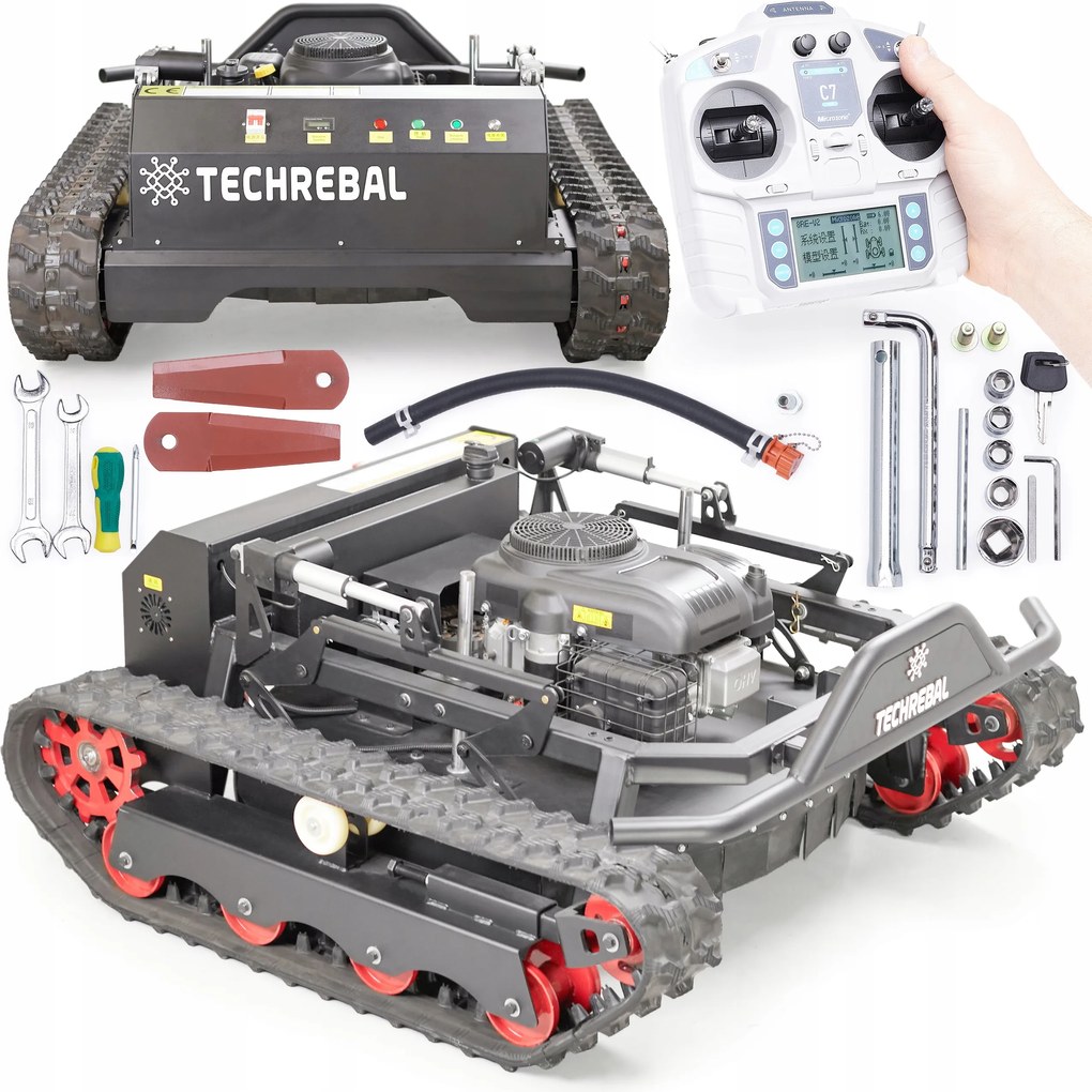 Diaľkovo Ovládaná Benzínová Kosačka 90 cm Pilot Rc Motor Loncin 608 cm3