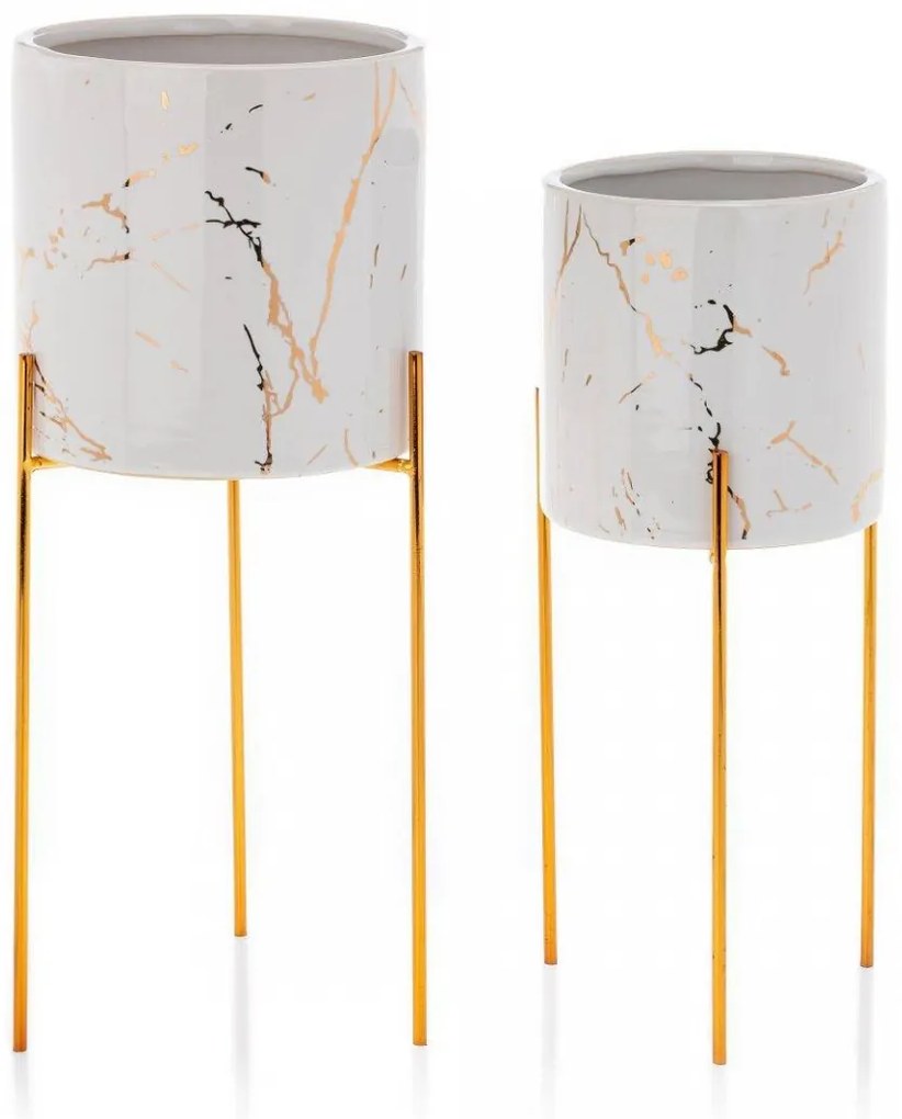Kvetináč Nila 32 cm biely