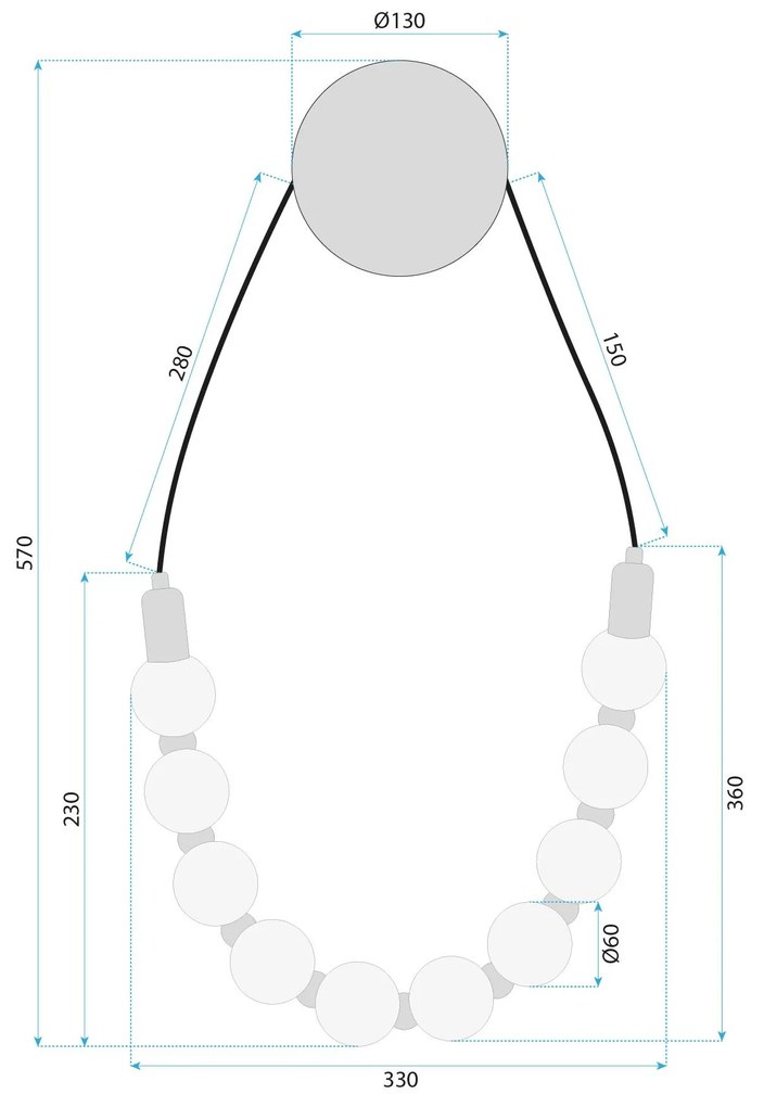 Toolight Toolight, LED nástenné svietidlo, 8W, 4000K, 1000lm, G026-CP, čierna, OSW-06377