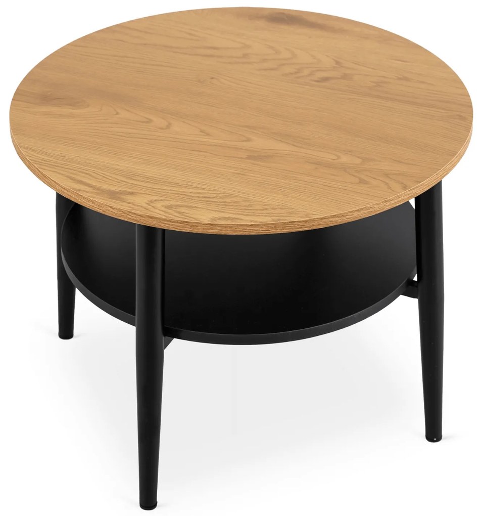 PROXIMA.store - Dizajnový konferenčný stolík PAULO FARBA: čierna, Materiál: orech