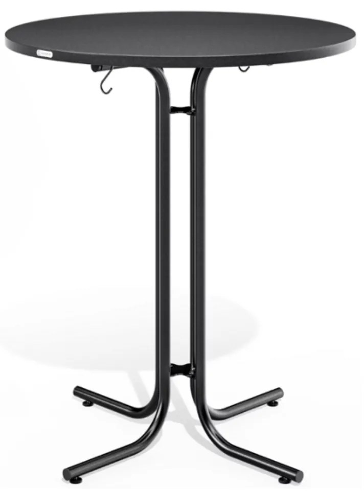 Casaria Barový stôl RAUL sklápateľný 110x80cm, šedá